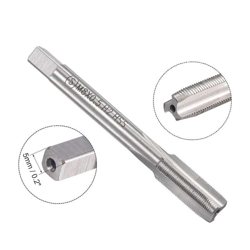 TOP-VIGOR M8 x 0.5mm Metric Tap and Die Set, Right Hand Machine Thread Tap with Round Threading Die for Making or Repairing Threads on Iron, Copper, Steel and Other Metal Materials - Image 3